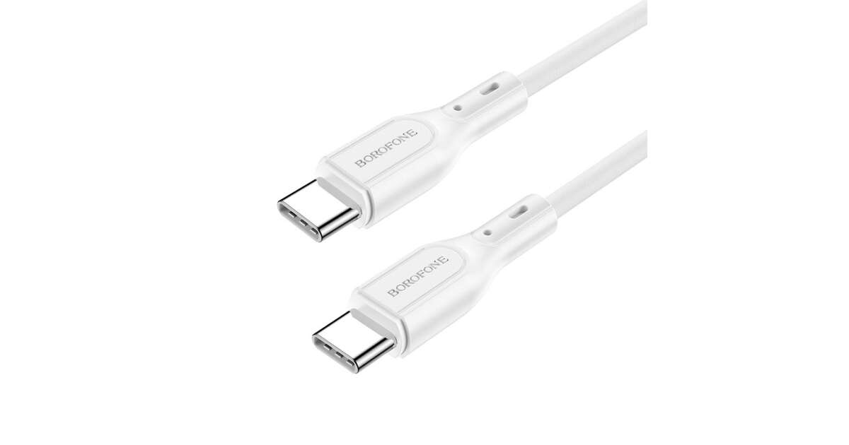 Cablu de date, Borofone, USB Type C, 1 m, Alb 49834494