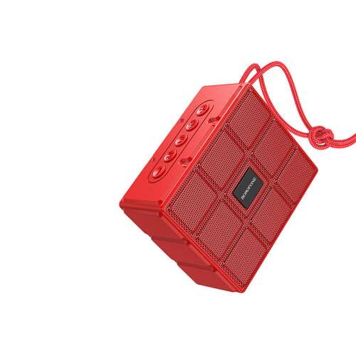 Borofone BR16 Gage Sport red Bluetooth speaker, portable, compact, with strap