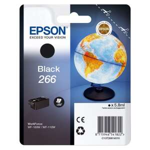 Epson tintapatron singlepack black 266 ink cartridge C13T26614010 49849782 