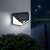 Phenom Motion Sensor Solar Light, 136 LED, 55289, installed on wall, night mode