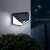 Phenom motion sensor solar light, 136 LED, black, wall mounted, outdoor lighting, installed on wall
