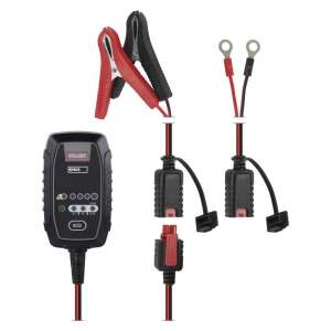 Emos 6/12V Battery Charger with clamps and ring terminals - Vehicle battery charger
