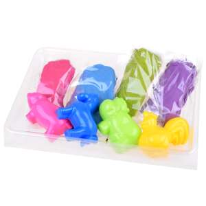 Tuban színes kinektikus homok szett állatos formákkal, 4 szín, 4 forma - Ramiz