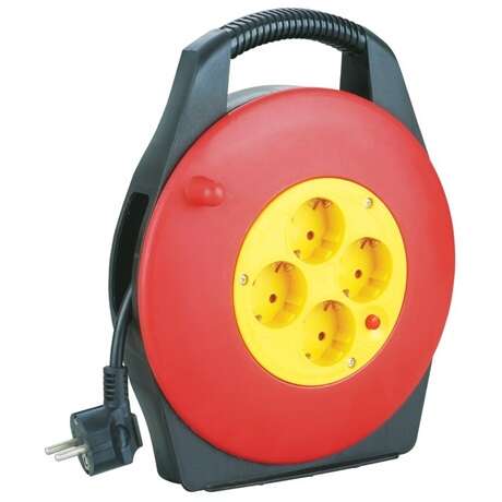 Entac Kábeldobos hosszabbító 4 foglalat 10m ESCRG4-10