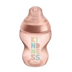 Tommee Tippee Closer to Nature 260ml cumisüveg Kindness mintával, rózsaszín színben, 0+ hónapos kortól - Tommee Tippee