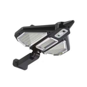 Lampa solarna z czujnikiem ruchu HB-J20, czarna, na zewnątrz, bezpieczeństwa, LED, wodoodporna, energooszczędna - Latarnia słoneczna