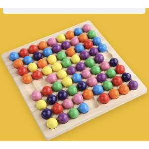Montessori Szivárvány Gyöngyök Fejlesztő Játék - 3 az 1-ben