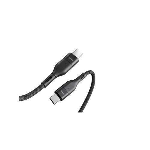 Veger CC01 Type-C auf Type-C Ladekabel und Datenkabel, schwarz, 1,2 Meter