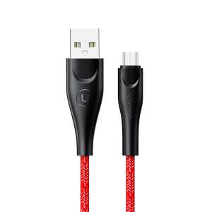 Cablu de încărcare USAMS U41 Micro USB, roșu, 1 metru - USAMS Cabluri USB