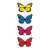 Szolár pillangó repkedő mozgással - 4 színben - (11387B) 49934182}