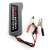 CarGuard 12V-24V battery and alternator tester with LED indicators and alligator clips