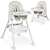 Ricokids Milo high chair with storage basket, grey