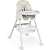 Ricokids Milo high chair with storage basket, grey