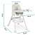 Ricokids Milo multi-functional high chair in grey color, showing the dimensions