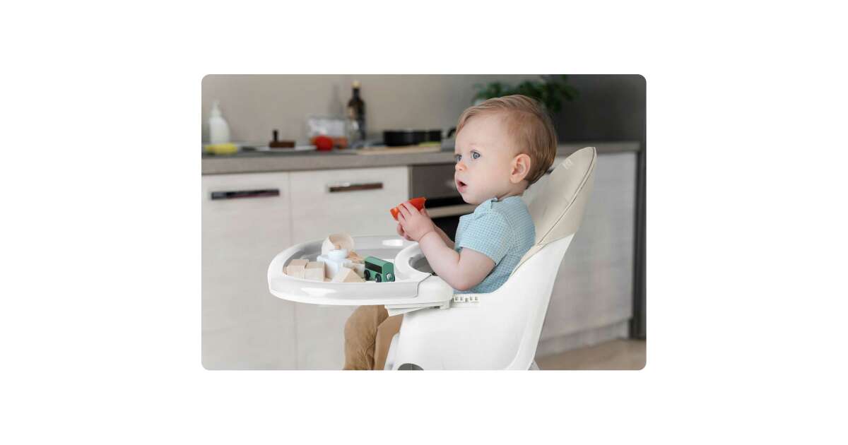Ricokids Milo Feeding chair, foldable, gift fork, 15kg