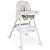 Ricokids Milo high chair with storage basket, grey