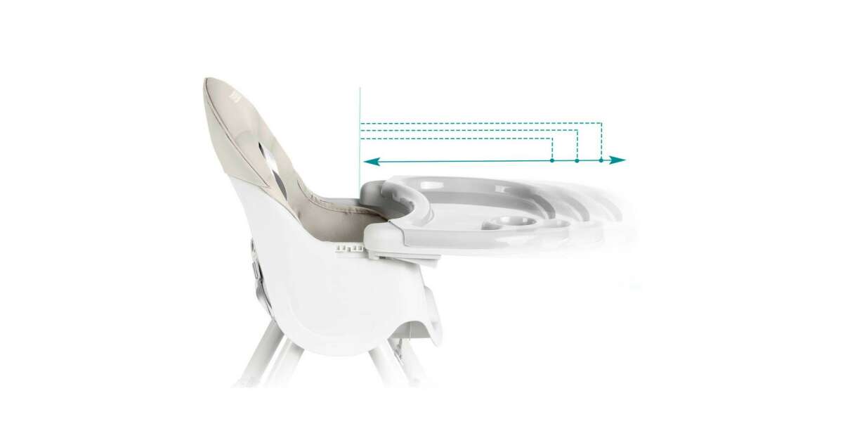 Ricokids Milo Feeding chair, foldable, gift fork, 15kg
