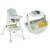Ricokids Milo wielofunkcyjne krzesło do karmienia, zielony, krzesło 3 w 1, z koszem do przechowywania