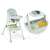 Ricokids Milo multifunkciós etetőszék, zöld színben, 3 az 1-ben szék, with storage basket