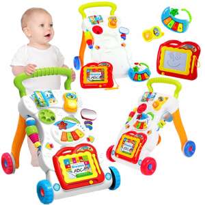 MalPlay Multifunctional Walker #white-red