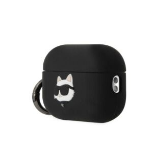Karl Lagerfeld KLAP2RUNCHK AirPods Pro 2 Case black/black Silicone Choupette Head 3D 138018142 - Headset Accessory