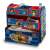 Paw Patrol toy storage organizer with 6 fabric bins, blue and red, with Paw Patrol characters, filled with toys