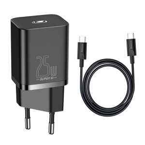 BASEUS 25W USB-C Hálózati Töltő - Gyors Töltési Kábellel