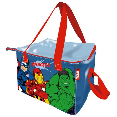Bosszúállók Marvel szigetelt uzsonnás táska Amerika kapitány, Vasember és Hulk mintával - Uzsonnás táska