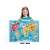 CzuCzu Animal World Map Puzzle 60 pieces, a child holding the completed puzzle