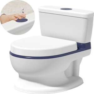 Ricokids RK-290 Detský nočník v tvare toalety so zvukom a melódiami #white-blue 49899350 Nočník