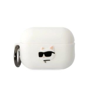 KARL LAGERFELD KLAP2RUNCHH Apple Airpods Pro 2 Case (3D Sil NFT Choupette / white) 138017776 - Headset Accessory