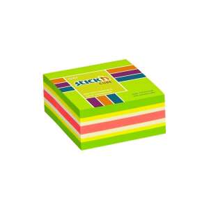 STICK'n Cube prepozicionirajuće samoljepljive bilježnice, neon zelena - Blok za pisanje