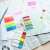 STICK'n Film Index neon color repositionable semi-transparent self-adhesive sticky notes in use