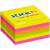 Stick'N Pop-Up Notes, 76x76mm, 100 Blatt/Block, Neonfarben