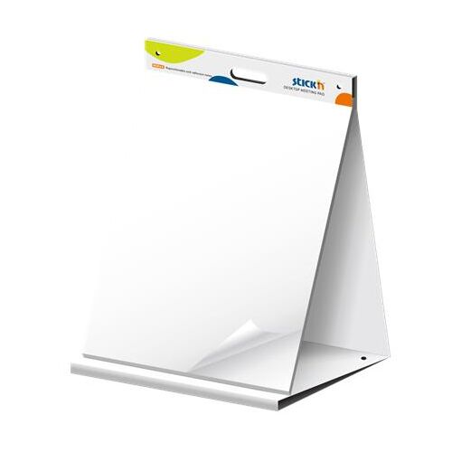 STICK N Table flipchart pad, self-adhesive, 584x508 mm, 20 sheets, STICK N, white 141458096