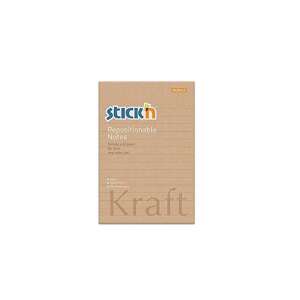 Stick'n Kraft Notes, 100 listova, linirani, prepozicionirajući, ljepljivi blok za bilješke - Blok za pisanje