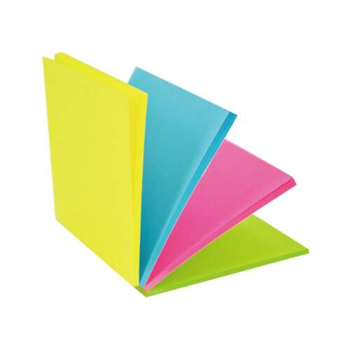 STICK'N Magic Pad note adezive neon, 4 culori, 100 foi