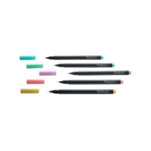 Faber-Castell Grip Tűfilc toll készlet, pasztell színek, 5 db, 0,4 mm - Faber-Castell