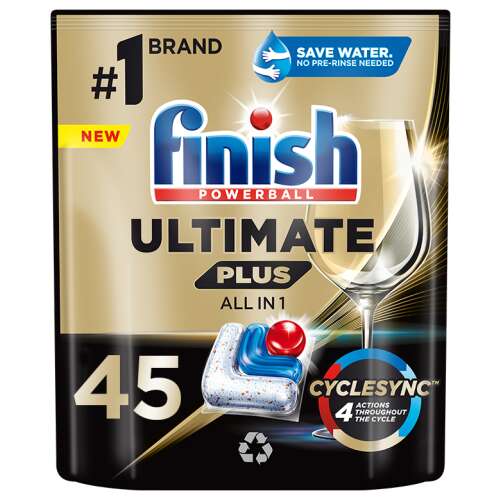 Finish Ultimate Plus All in 1 Tablete obișnuite pentru mașina de spălat vase 45pcs