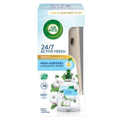 Air Wick 24/7 Active Fresh Fresh Automatic Air Freshener cu Fresh Linen Refill 228ml