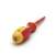Handy 1000V insulated screwdriver, PH2 x 100mm, red and yellow, close-up of the tip