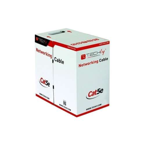 Techly Cat5e Kabel Sieciowy - 305m - Czarny - FTP 57443578