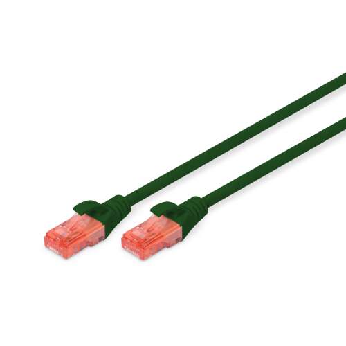 Patchcord DIGITUS UTP kat. 6 0,5m PVC zielony 91220272