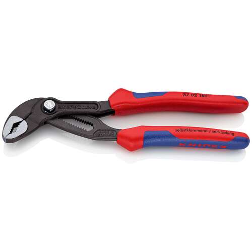 Knipex 87 02 180 self-locking pliers, adjustable wrench, water pump pliers, plumbing pliers