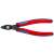 Knipex 78 61 140 wire cutters, red and blue handles, angled view