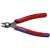 Knipex 78 61 140 wire cutters, red and blue handles, angled view