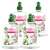 4er Pack Air Wick Active Fresh Jasmin Bouquet Automatischer Lufterfrischer Nachfüllpack, 228ml