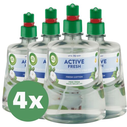 Air Wick 24/7 Active Fresh Fresh Cotton Refill for automatic air freshener 4x228ml 145632519