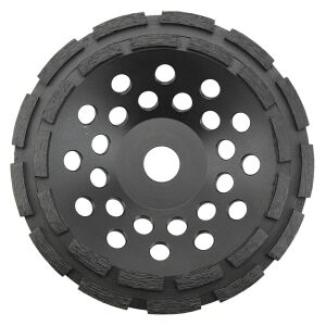 Graphite 115mm Doppelsegment Diamant Schleifscheibe für Beton - Zubehör für Schleifmaschinen