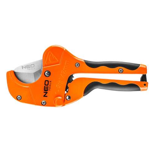 NEO pipe cutter for PVC pipes up to 45mm, orange and black, ergonomic handle